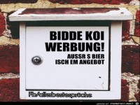 bitte keine Werbung