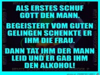 Als erstes schuf Gott