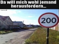 Schilder-Challenge auf der Dorfstrae