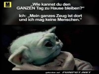 Baby Yoda Meme �ber Zuhause bleiben
