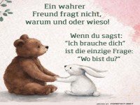 Ein B�r und ein Hase besprechen Wichtiges