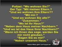 Polizei: Wo wohnen Sie?