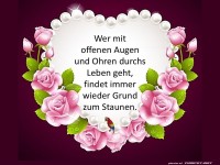 Wer mit offenen Augen geht