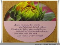 Lasse nicht zu das Andere alle Arbeit auf dich abwaelzen