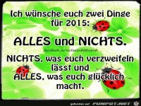 Ich wnsche euch zwei Dinge