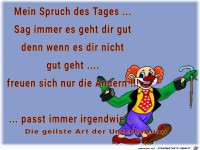 Spruch des Tages
