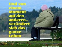 und von einem Moment auf den anderen........