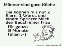 Männer sind gute Köche......