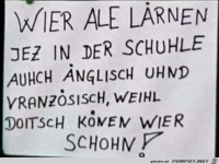 Deutsch können wir schon