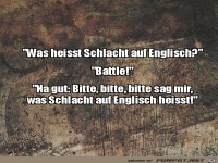 Schlacht auf Englisch