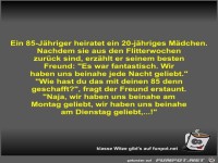 Ein 85-J�hriger heiratet ein 20-j�hriges M�dchen