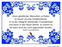 Einen glcklichen Menschen zu finden