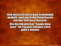 Schlampiges Gef�hl wegen Osterhasen