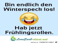 endlich Winterspeck los