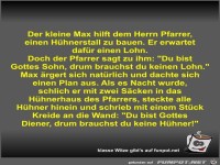 Der kleine Max hilft dem Herrn Pfarrer