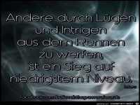 Andere durch Luegen und Intrigen