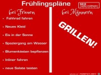 Frühlingspläne
