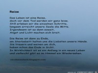 Reise - Trauergedicht von Nicole Sunitsch