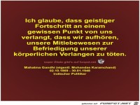 Ich glaube, dass geistiger
Fortschritt an einem
gewissen...