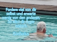 fordere viel von dir