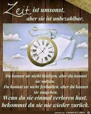 Zeit-ist-umsonst-aber-sie-ist-unbezahlbar.jpg auf www.funpot.net