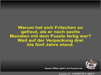Warum hat sich Fritzchen so gefreut