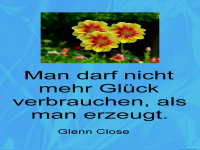 man darf nicht mehr glück