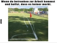 Unpr�zise Spielfeldmarkierung als Fail