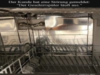 Innenansicht: Geschirrsp�ler-Leckage geheim!