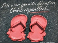 Wenn Flip-Flops die Hitze sp�ren!