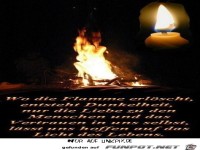 wo die Flamme erloescht