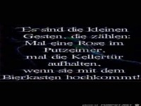 Es sind die kleinen Gesten