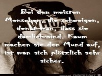 Schweigende Menschen