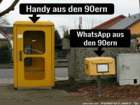 Handy und WhatsApp fr�her