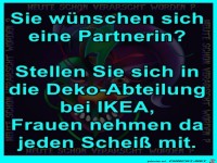 Sie w�nschen sich eine Partnerin