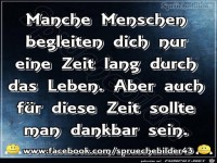 Manche Menschen begleiten dich nur