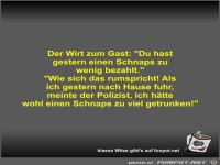 Der Wirt zum Gast