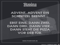 Advent, Advent ein Schnitzel brennt