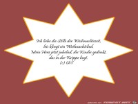 ich liebe die Stille der Weihnachtszeit....