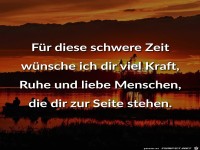 Fuer diese schwere Zeit