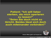 Patient: Ich will lieber sterben