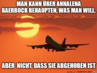 Sie ist nicht abgehoben
