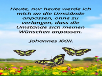 heute, nur heute werde ich mich