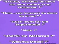 Motorrad oder Model? Entscheidungen, Entscheidungen!