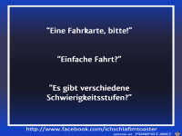 Einfache Fahrt