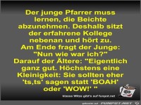 Der junge Pfarrer muss lernen