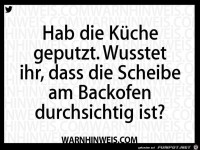 K�che geputzt