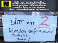 Aufeinander eintreten