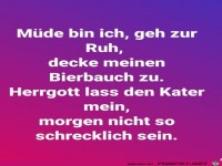 M�de bin ich