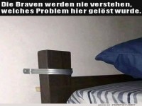 Kreative Problemlösung im Bett